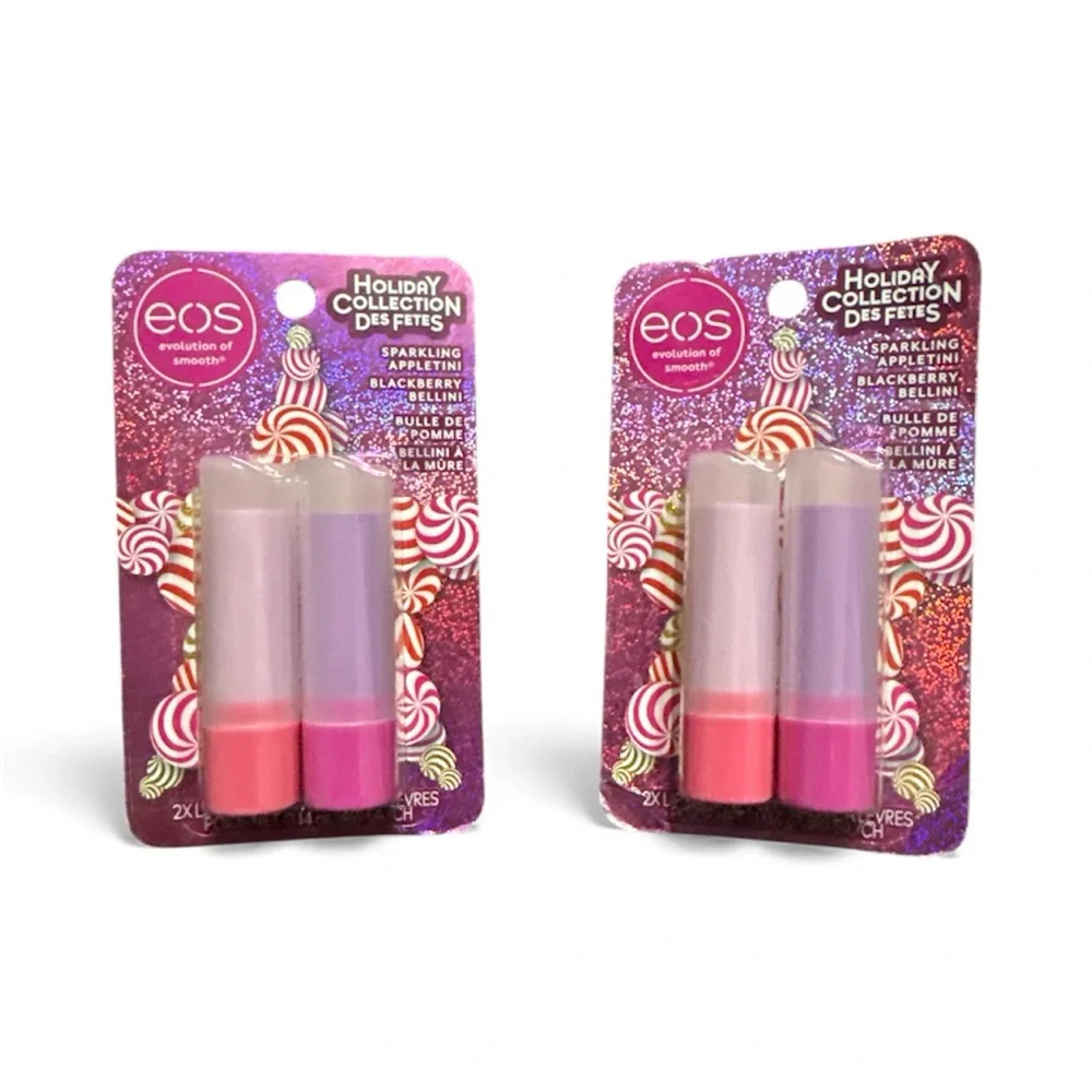 EOS Holiday Collection Lip Balm Set 2pack New